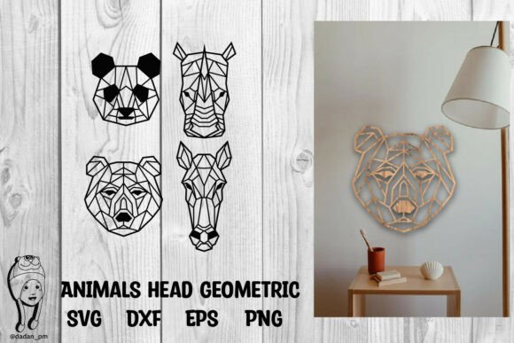 Animals Geometric Laser Cutting: Precision Design Files