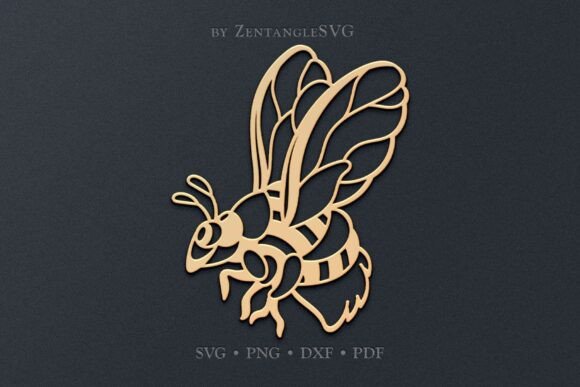 Bumblebee SVG Paper Cut & Laser Cutting Templates