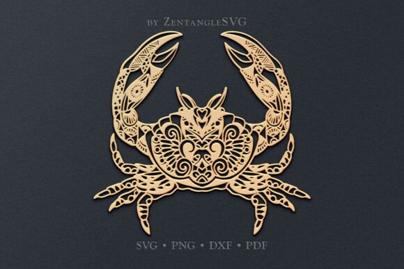 Crab SVG Paper Cut & Laser Cutting