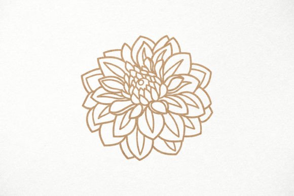 Dahlia Flower for Laser Cutting: A Versatile Design Asset