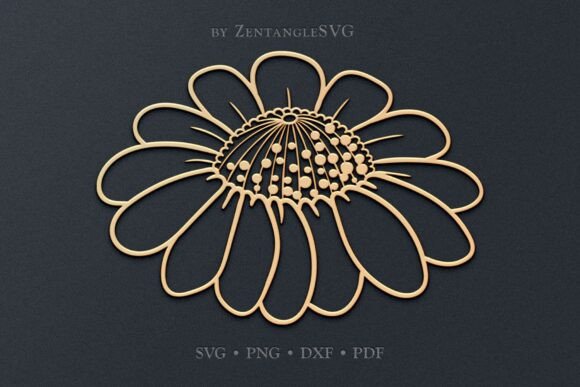 Daisy SVG Paper Cut & Laser Cutting