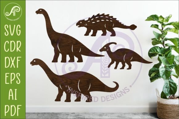 Dinosaur SVG Design for Laser Cutting 4