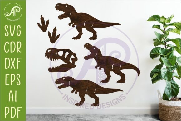 Dinosaur SVG Design for Laser Cutting 5