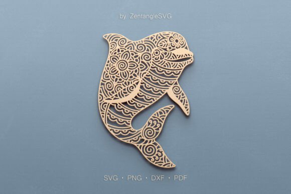 Dolphin SVG Paper Cut & Laser Cutting
