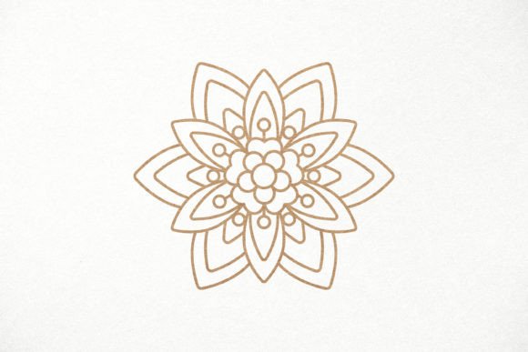 Elegant Flower Design for Laser Cutting Projects