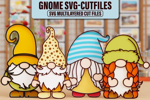 Gnome 3D SVG Laser Cutting BUNDLE: Creative Projects