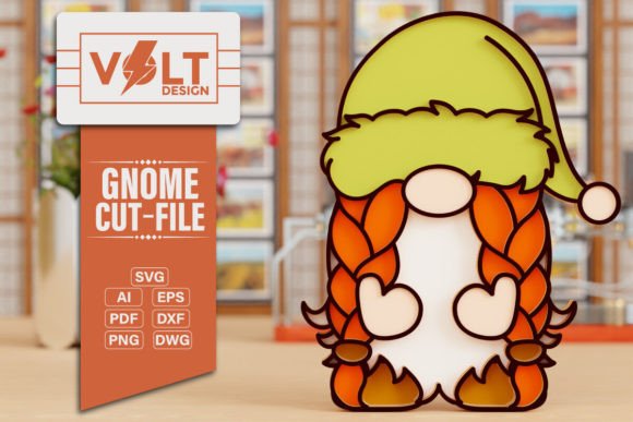 Gnome 3D SVG Laser Cutting Multilayered: Elevate Your Crafts