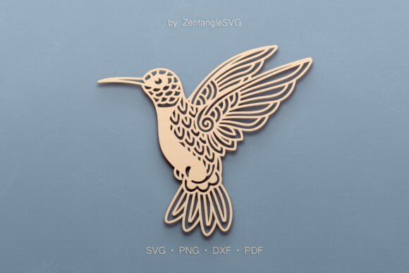 Hummingbird SVG Paper Cut and Laser Cutting