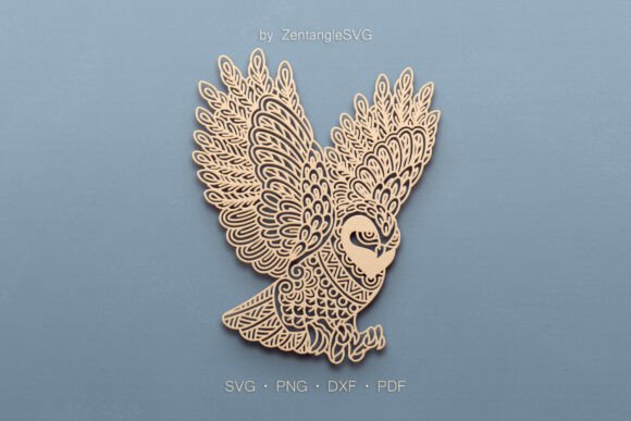 Owl SVG Paper Cut & Laser Cutting Digital Design