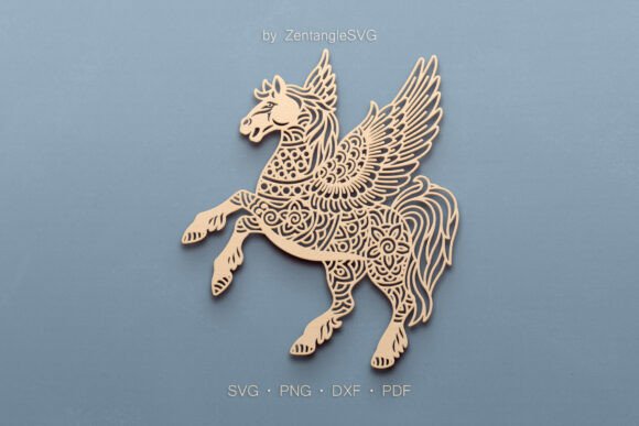 Pegasus SVG Paper Cut & Laser Cutting