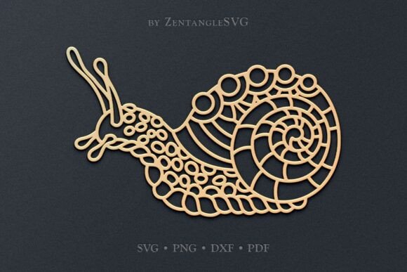 Snail SVG Paper Cut & Laser Cutting: Intricate Digital Templates