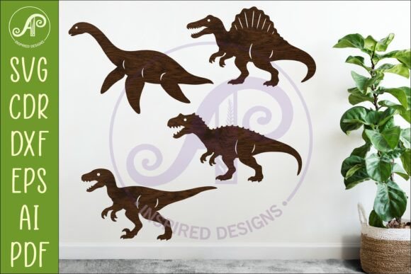 Unleash Creativity with Dinosaur SVG Design for Laser Cutting 3